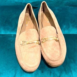 Vegan leather loafers with metal detail